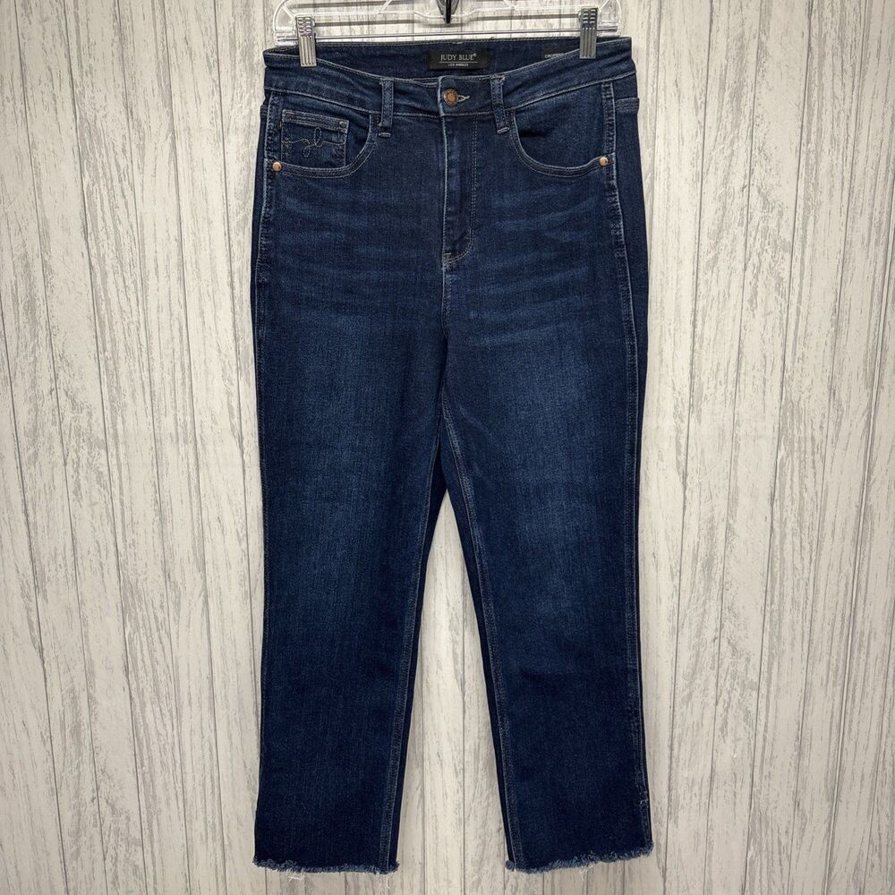 Womens Size 7/28 Judy Blue Cropped Straight Jeans EUC - Picture 1 of 8